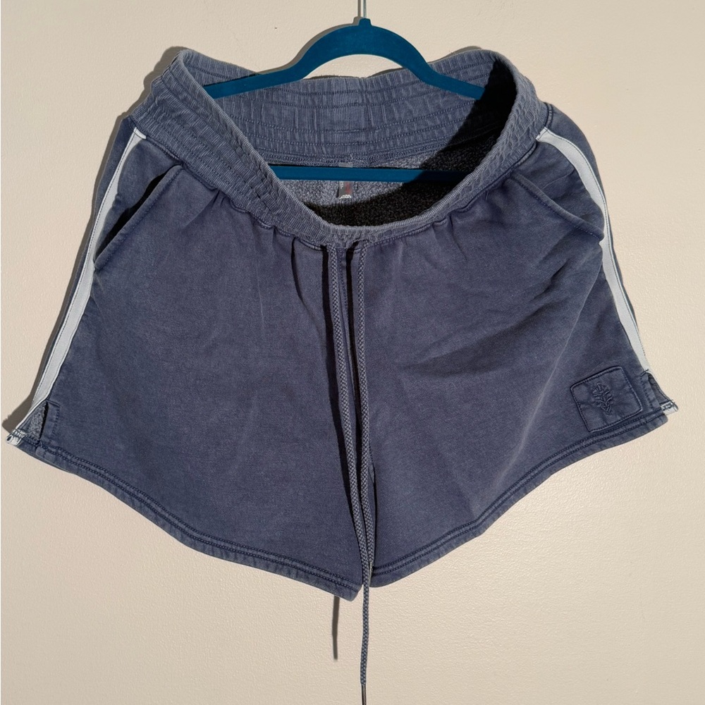 FP Movement by Free People Navy Blue Shorts with White Trim